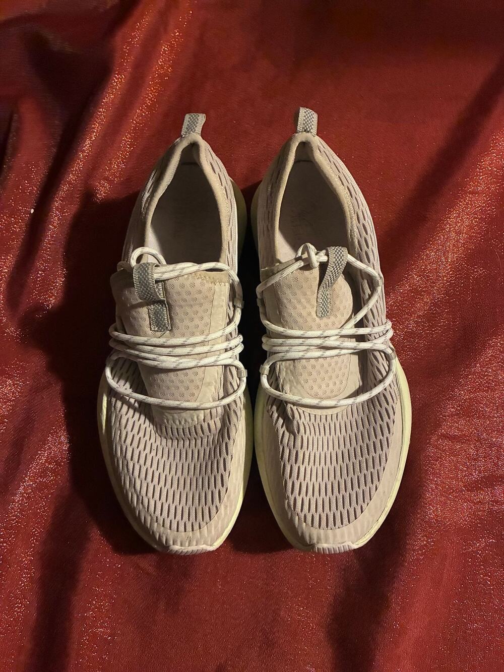 Sorel Shoes Womens 7 Beige Mesh Slip On Rope Lace Athletic Sneakers